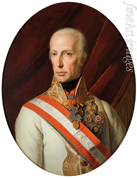 Waldmüller Ferdinand Georg - Portrait of Holy Roman Emperor Francis II (1768-1835)