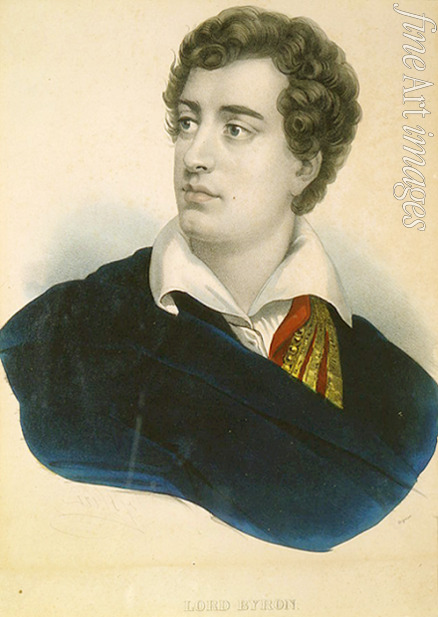 Anonymous - Portrait of the poet Lord George Noel Byron (1788-1824)