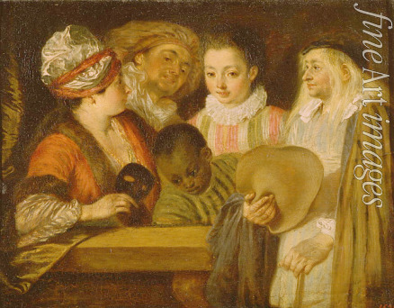 Watteau Jean Antoine - Actors of the Comédie Française
