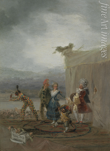 Goya Francisco de - The Strolling Players (Los cómicos ambulantes)