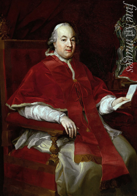 Batoni Pompeo Girolamo - Portrait of the Pope Pius VI (1717-1799)