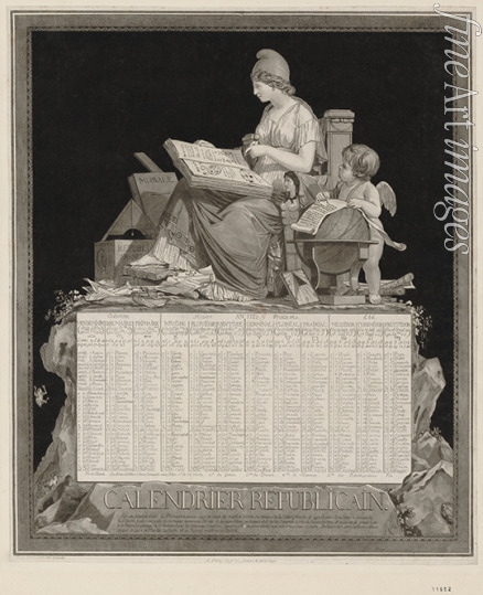Debucourt Philibert-Louis - Republikanischer Kalender (Calendrier républicain français)