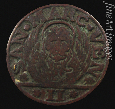 Numismatic West European Coins - Gazzetta: Dalmatia & Albania, 2 Soldo, Republic of Venice. (Obverse) 