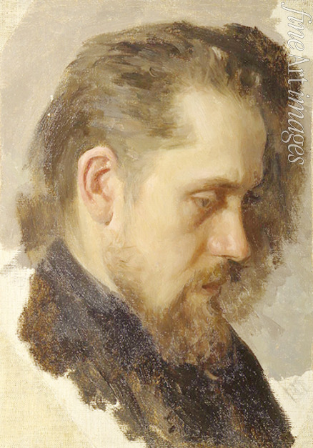 Newrew Nikolai Wassiliewitsch - Porträt des Schriftstellers Nikolaj Pomjalowski (1835-1863)