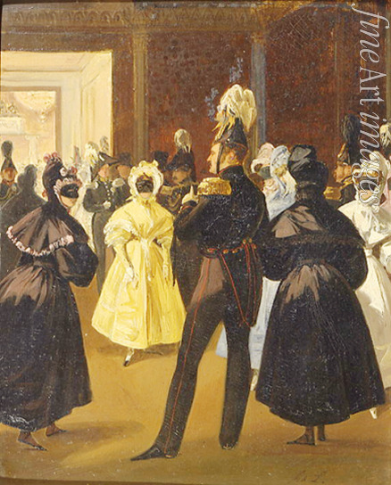 Ladurner Adolphe - Kaiser Alexander I. auf einem Maskenball