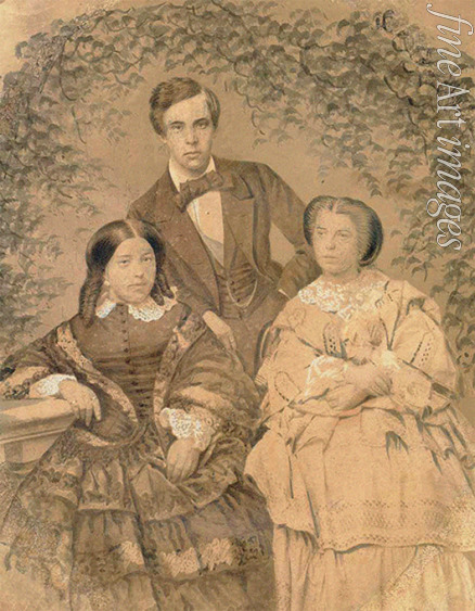 Anonymous - Sergei Mikhailovich Tretyakov with his wife Elizaveta Tretyakova and her sister Anna Alexeeva