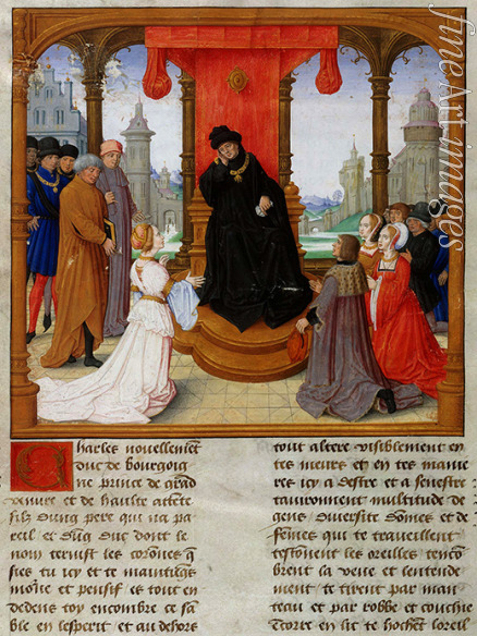 Anonymous - Charles the Bold, dressed in black in mourning for Philip the Good