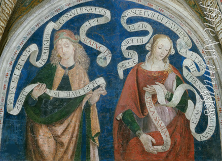 Pinturicchio Bernardino Werkstatt von - Der Prophet Baruch und die Samische Sibylle