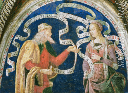 Pinturicchio Bernardino Werkstatt von - Der Prophet Daniel und die Erythraeische Sibylle