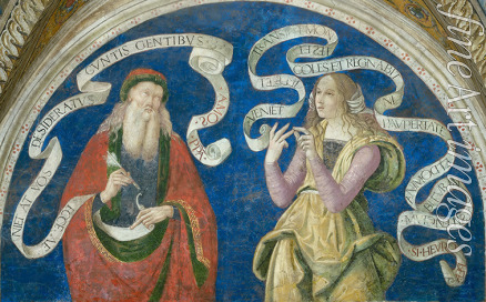 Pinturicchio Bernardino Workshop of - The Prophet Amos and the European Sibyl