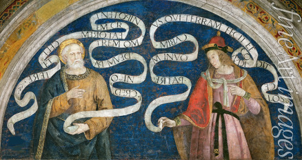 Pinturicchio Bernardino Workshop of - Peter the Apostle and the Prophet Jeremiah
