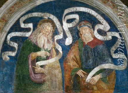 Pinturicchio Bernardino Werkstatt von - Der Apostel Jakobus der Ältere und der Prophet Zephania