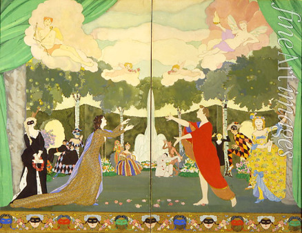 Somov Konstantin Andreyevich - Curtain design for the Free Theatre in Moscow
