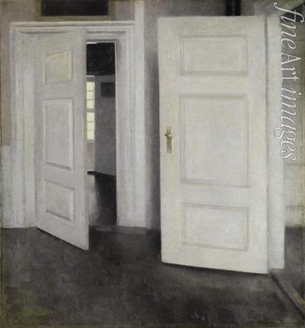 Hammershøi Vilhelm - White Doors. Interior