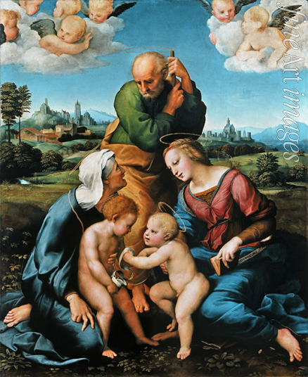 Raphael (Raffaello Sanzio da Urbino) - The Canigiani Holy Family (Sacra Famiglia Canigiani)