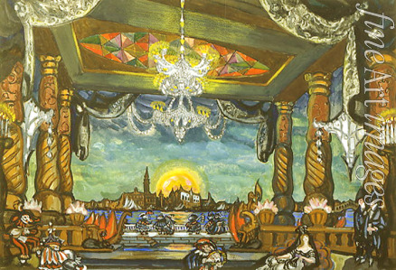 Sudeykin Sergei Yurievich - Stage design for the opera The Tales of Hoffmann by J. Offenbach