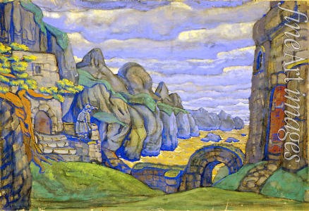 Roerich Nicholas - Stage design for the opera Tristan and Isolde by R. Wagner