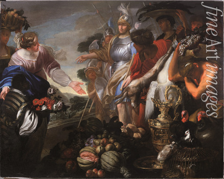 Piola Domenico - Abigail Offers Gifts to David and His Army