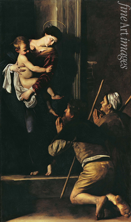 Caravaggio Michelangelo - The Madonna dei Pellegrini (Pilgrim's Madonna) 