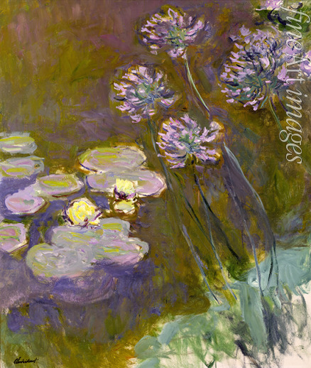 Monet Claude - Seerosen und Agapanthus