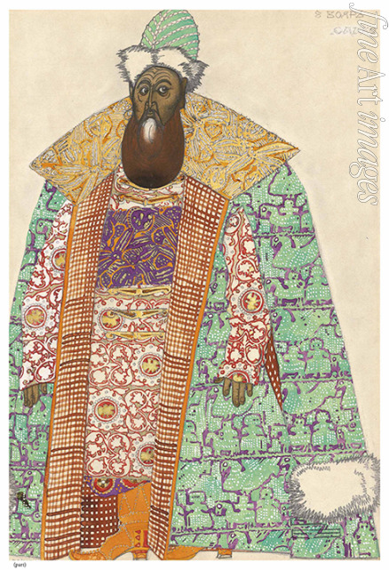 Bakst Léon - Boyar. Costume design for the opera Sadko by N. Rimsky-Korsakov