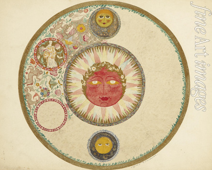 Chekhonin Sergei Vasilievich - The Sun. Design for a plate