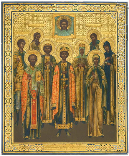 Russian icon - Holy icon to commemorate the Miraculous Rescue during the Imperial Train's Accident, 17 October 1888 