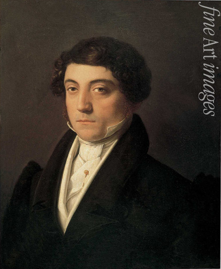 Camuccini Vincenzo - Porträt von Komponist Gioachino Antonio Rossini (1792-1868)
