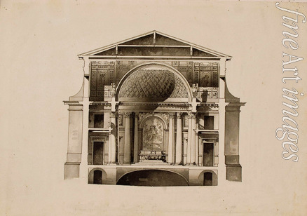 Quarenghi Giacomo Antonio Domenico - Projekt der Malteserkapelle im Woronzow-Palast in Sankt Petersburg