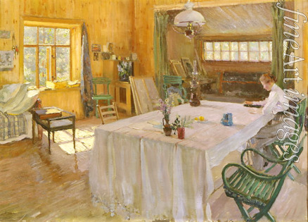 Vinogradov Sergei Arsenyevich - In the House of the Artist Konstantin Korovin