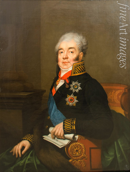 Rombauer Janos - Porträt von Graf Dmitri Alexandrowitsch Gurjew (1758-1825)  