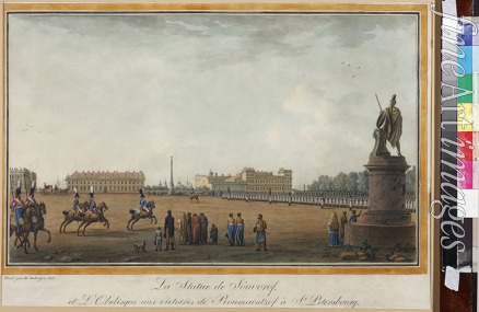 Paterssen Benjamin - View of the Field of Mars and the Suvorov Monument in Saint Petersburg