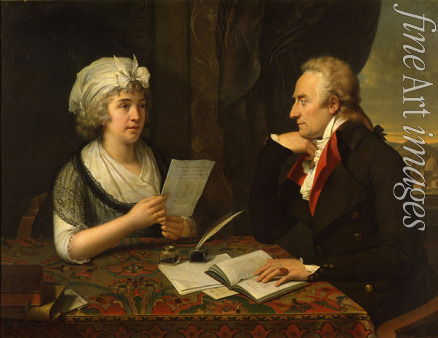 Fabre François-Xavier Pascal Baron - Portrait of the poet Count Vittorio Alfieri (1749-1803) and Princess Louise of Stolberg-Gedern (1752-1824), Countess of Albany