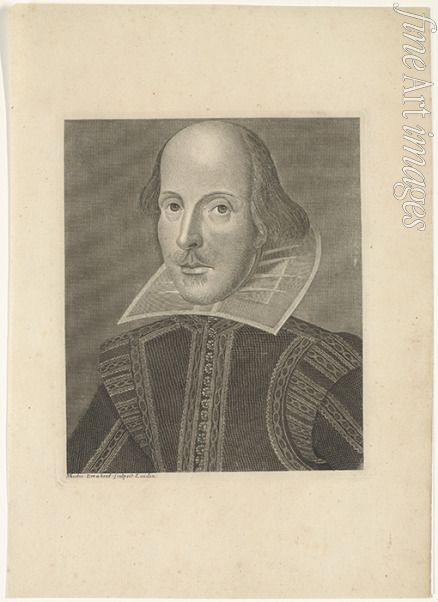 Droeshout Martin - Portrait of William Shakespeare (1564-1616)