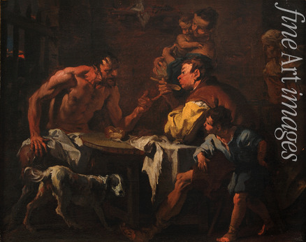 Ricci Sebastiano - Satyr bei einer Bauernfamilie