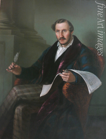 Rillosi Giuseppe - Portrait of the composer Gaetano Donizetti (1797-1848)
