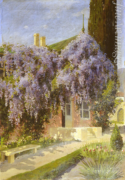 Alisov Mikhail Alexandrovich - A house entwined with wisteria