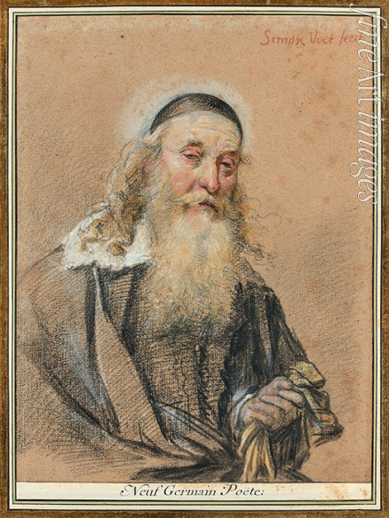 Vouet Simon - Porträt von Dichter Louis de Neufgermain (1574-1662)