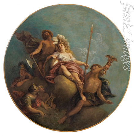 La Fosse Charles de - Minerva umgeben von Merkur, Diana, Apollo und Vulkan