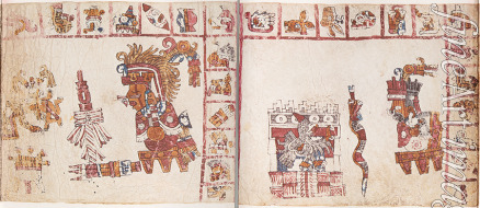 Pre-Columbian art - Page from Codex Vaticanus B
