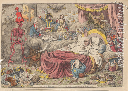Gillray James - Political dreaming! Visions of peace! Perspective horrors!