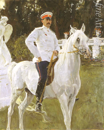 Serow Valentin Alexandrowitsch - Reiterporträt von Felix Graf Sumarokow-Elston, Fürst Jussupow (1856-1928)