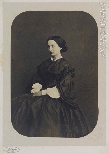 Unbekannter Fotograf - Porträt von Adèle Hugo (1830-1915) 