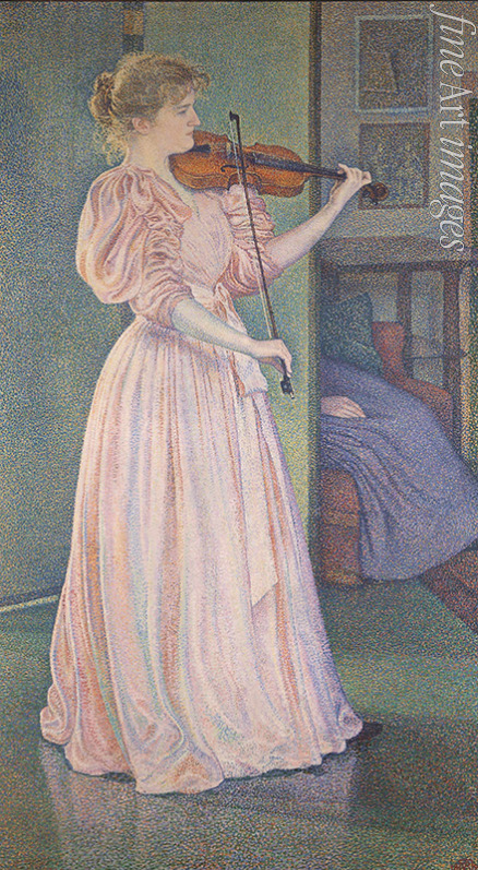 Rysselberghe Théo van - Porträt von Violinistin Irma Sèthe
