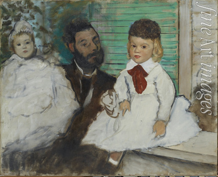 Degas Edgar - Ludovic Lepic and his Daughters