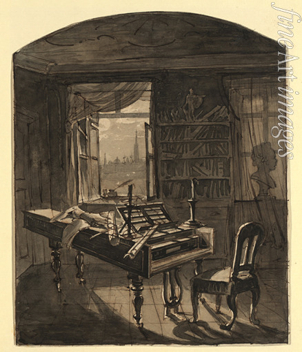 Hoechle Johann Nepomuk - Beethoven's Room, March 30, 1827 