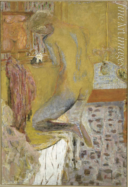 Bonnard Pierre - Nu de dos à la toilette (Nu jaune)