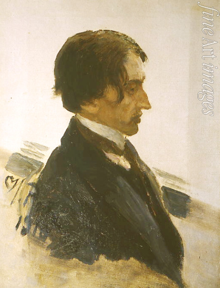 Repin Ilja Jefimowitsch - Porträt des Malers Isaak Brodski (1883-1939)