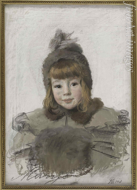 Eristoff-Kazak Marie - Portrait of a little girl