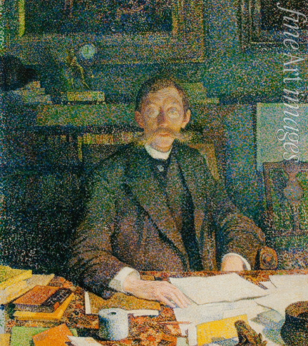 Rysselberghe Théo van - Porträt von Émile Verhaeren (1855-1918)